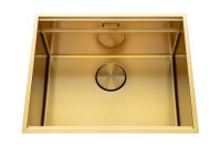 Logo Legato + inox avec traitement pvd or mat - cuve sous-plan luisina 1