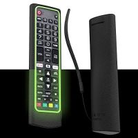 Logo Protection siliconne pour t�l�commande akb75095308-black-pris-a / riv-14036