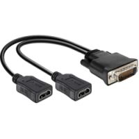 Logo Delock adaptateur dms-59 male> 2 x hdmi femelle 20cm 65280