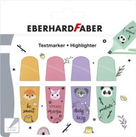 Logo Eberhard faber surligneur mini animal, �tui en carton de 4 58400335