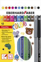 Logo Eberhard faber feutre animal colori, �tui en carton de 12 58400339