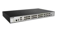 Logo Switch 24 giga dont 4 combo + 4 10g  xstack 12 unit snmp l3 / 4 ports giga combo rj45/sfp / 4 10ge sfp dgs-3630-28tc/si