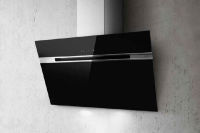 Logo Stripe noir - hotte murale elica stripe 90 cm coloris noir prf0100991d
