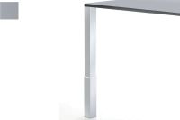Logo Luisina - pied de table carr en acier laqu gris grain h 820 mm - 60 x 60 mm zdn prj68 020