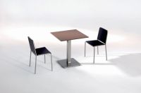 Logo Luisina - pied central quatro en acier aspect inox h 1070 mm zd 32 075