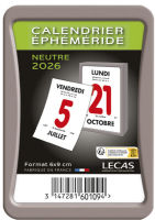 Logo Lecas bloc calendrier �ph�m�ride, comique, 60 x 90 mm, 2026 74000092