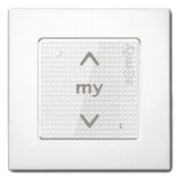Logo Telecommande smoove sensitif rts - blanc - avec cadre 782.822