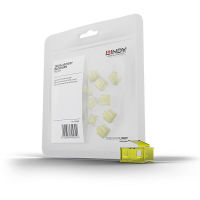 Logo Lindy kit dextension pour verrous rj45 20 pi�ces jaune 2893555