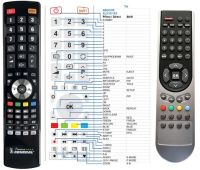 Logo T�l�commande pour grundig 16-2830t-premium riv-13045