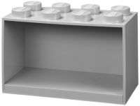 Logo Lego �tag�re en forme de brique brick shelf 8, gris 58300212
