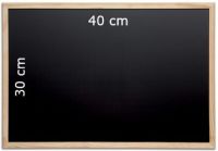 Logo Tableau ardoise � craie noir 40x30 cm - maul