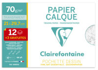 Logo Clairefontaine papier calque, a4, 70 g/m2, pack promo 87000407