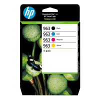 Logo Hp 963 cmyk original ink cartridge 4-pack 48301078