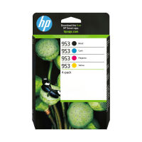 Logo Hp 953 cmyk original ink cartridge 4-pack 48301114