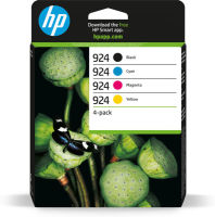 Logo Hp 924 cmyk original ink cartridge 4-pack 48300972