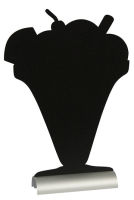 Logo Securit ardoise de table silhouette 'glace' 70020023