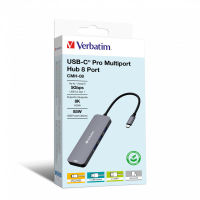 Logo Verbatim usb-c pro multiport hub 8 port cmh-08 wcf (p) 48284331