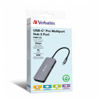 Logo Verbatim usb-c pro multiport 5 port hub cmh-05 wcf (p) 48284320