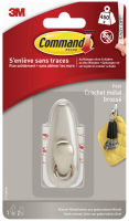 Logo 3m command crochet en m�tal 'classic', taille: s, argent 11501124