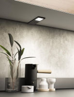 Logo Kit 2 homa l noir - kit homa l - 2 spots � poser avec interrupteur en