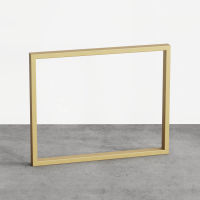 Logo Pied tess dor� 870 mm - pied de table rectangulaire en acier dor� h