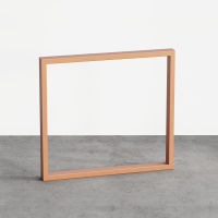 Logo Pied tess terracotta 900 mm - pied de table rectangulaire en acier