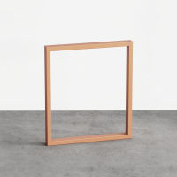 Logo Pied tess terracotta 720 mm - pied de table rectangulaire en acier