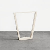 Logo Pied eva cr�me 710 mm - pied de table en acier cr�me h 710 mm