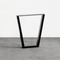 Logo Pied eva noir 710 mm - pied de table en acier noir h 710 mm