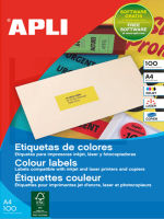 Logo Apli etiquette d'adresse, 210 x 297 mm, vert fluo 66000298