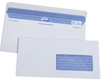 Logo Gpv enveloppes secure, 112 x 225 mm, avec fen�tre, blanc 81600171