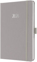 Logo Sigel agenda de poche jolie feel 2026, textile, a5, gris 8204256