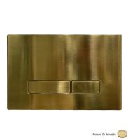 Logo Plaque pour wc suspendu or brosse plaque wc - ac10096p or bross?