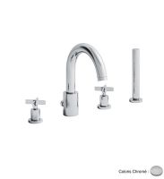 Logo Bain douche 4 trous sur gorge cross road - cr12651 chrom?