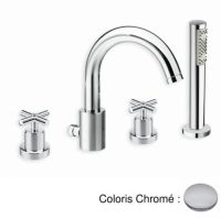 Logo Bain douche 4 trous sur gorge executive - ev10451 chrom?