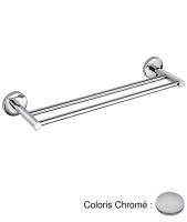 Logo Porte-serviettes double grand hotel - gh21051 chrom?