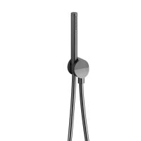 Logo Ensemble prise d'eau douchette flexible piega inox chrome noir bross?