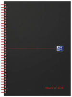 Logo Oxford cahier � spirale black n' red, a5, lign�, carton 5401692