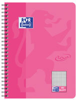 Logo Oxford cahier touch, b5, quadrill�, 160 pages, rose 5400889
