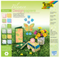 Logo Folia bloc de papier design 'fleurs', 305 x 305 mm 57905861