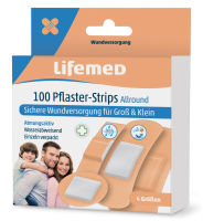Logo Lifemed pansements 'allround', pack de 100, couleur chair 6499008