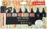 Logo Stabilo surligneur 'boss original' naturecolors, �tui de 8 55500852