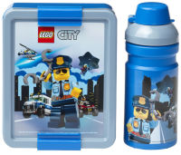 Logo Lego gourde + bo�te � go�ter lunch set city, bleu 58300168