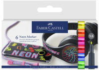 Logo Faber-castell marqueur fluo neon, �tui carton de 6 5661608