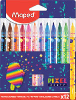 Logo Maped feutre pixel party, �tui en carton de 12 82845413
