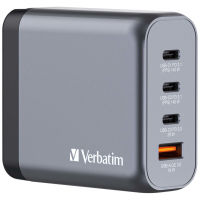 Logo Verbatim gnc-140 gan charger 4 port 140w usb a/c eu/uk/us wcf (p) 48284374