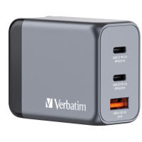 Logo Verbatim gnc-65 gan charger 3 port 65w usb a/c eu/uk/us wcf (p) 48284373