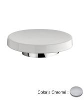 Logo Porte savon � poser accessoires - car72251 chrom�