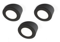 Logo Kit 3 mino noir - kit mino - 3 spots � poser + embase inclin�e en