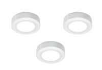 Logo Kit 3 mino blanc - kit mino - 3 spots � poser + embase en coloris